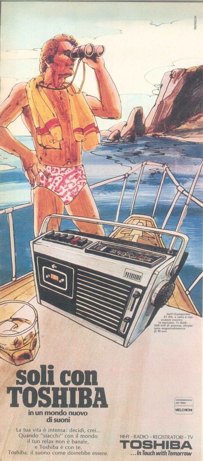 TOSHIBA RADIO - ELETTRODOMESTICI - ADVERSITING -