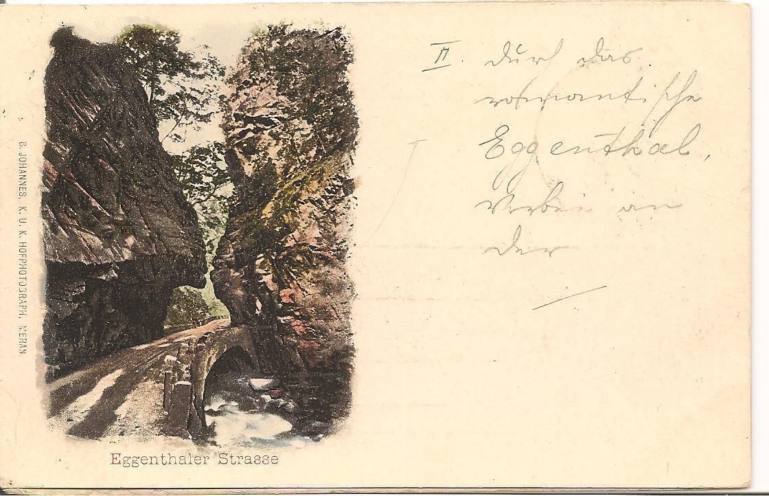 SUD TIROLO - EGGENTHALER STRASSE - DISEGNATA - DORSO UNITO -