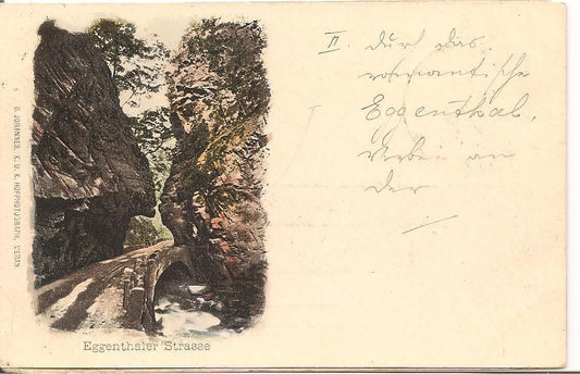 SUD TIROLO - EGGENTHALER STRASSE - DISEGNATA - DORSO UNITO -