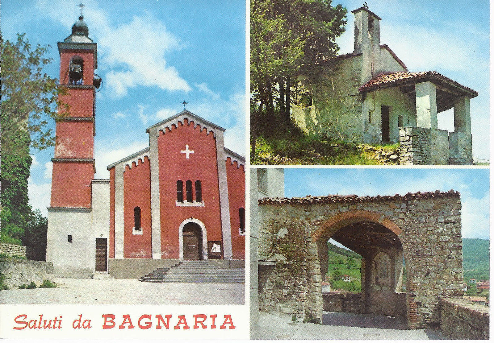 BAGNARIA - SALUTI - 3 VEDUTE - NV - FG