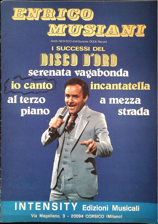 ENRICO MUSIANI. I SUCCESSI DEL DISCO D'ORO - SPARTITO-SHEET MUSIC