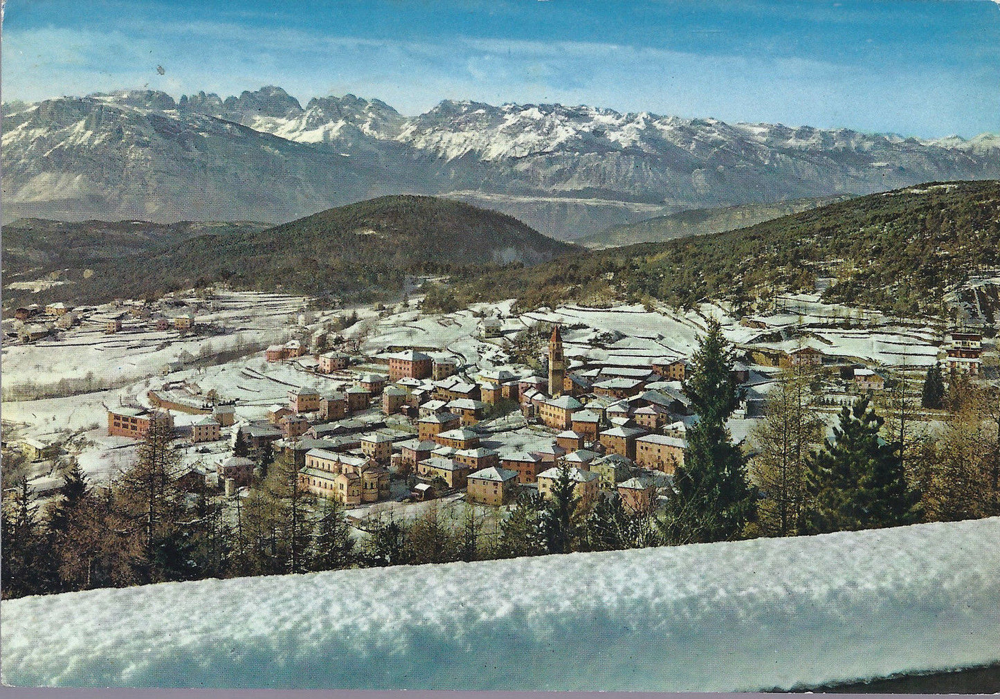 BASELGA DI PINE' - PANORAMA - V 1969 - FG ( invernale )