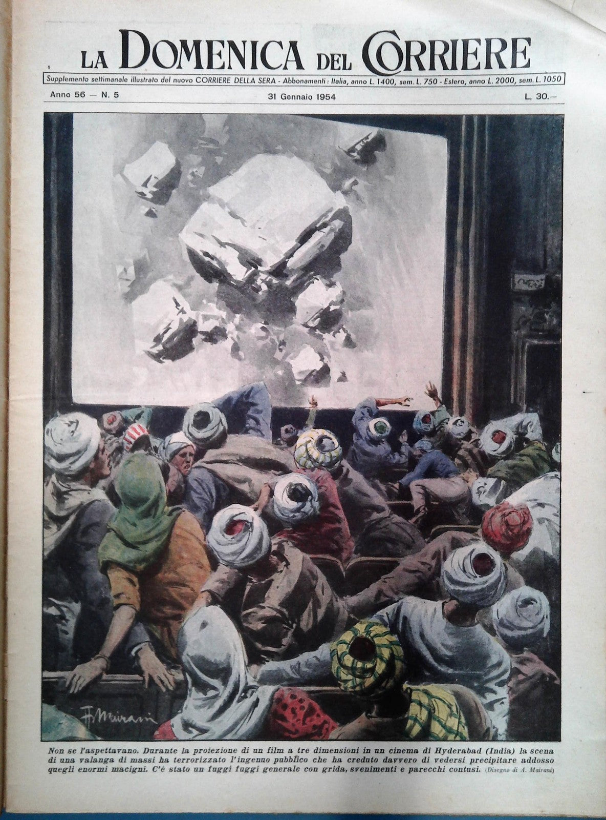 DOMENICA DEL CORRIERE 31 GENNAIO 1954