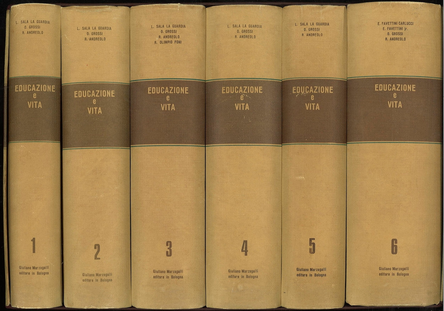 EDUCAZIONE E VITA NELLA SCUOLA MATERNA  - ED. MARZAGALLI 1971 - 6 VOLUMI