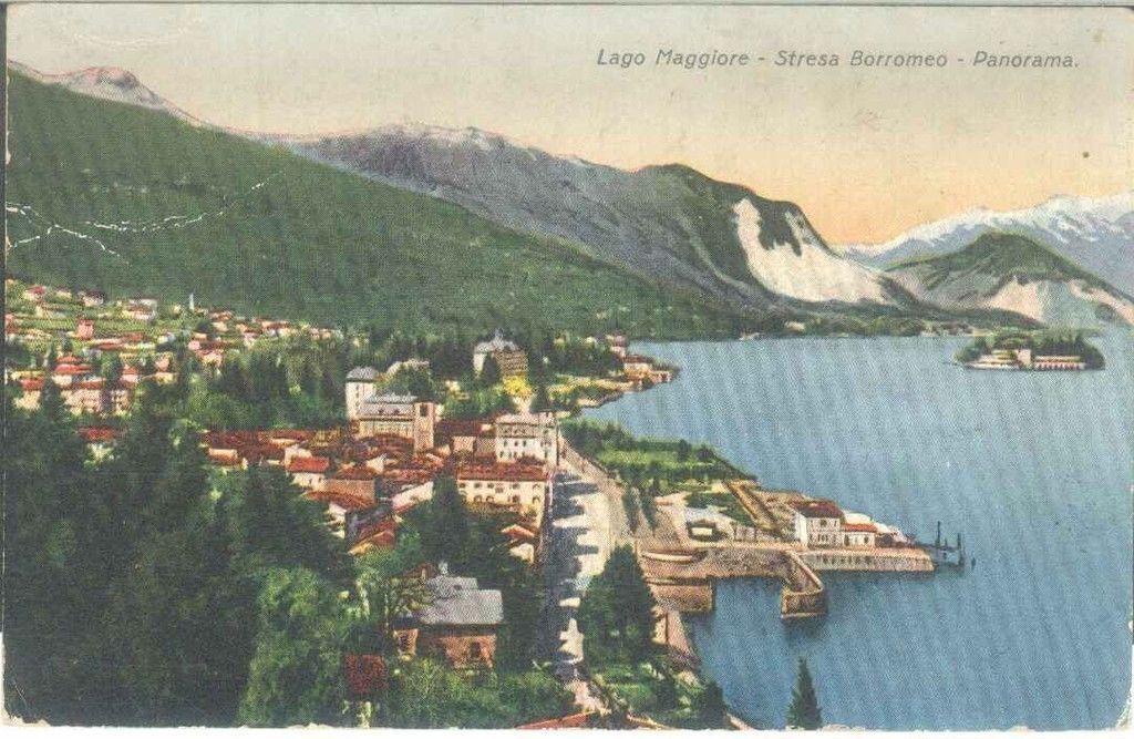 STRESA BORROMEO - PANORAMA - V1938 - COLORATA