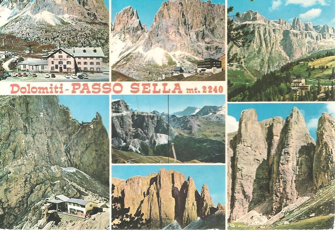 DOLOMITI PASSO SELLA - 7 VEDUTE - V1975