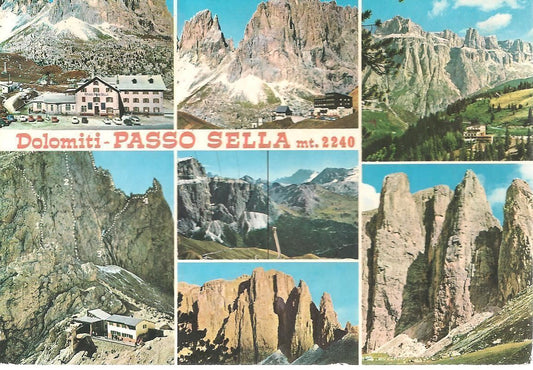 DOLOMITI PASSO SELLA - 7 VEDUTE - V1975