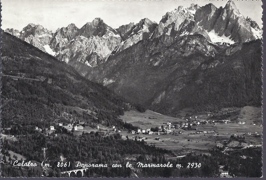 CALALZO DI CADORE - PANORAMA CON LE MARMAROLE - V 1958 - FG