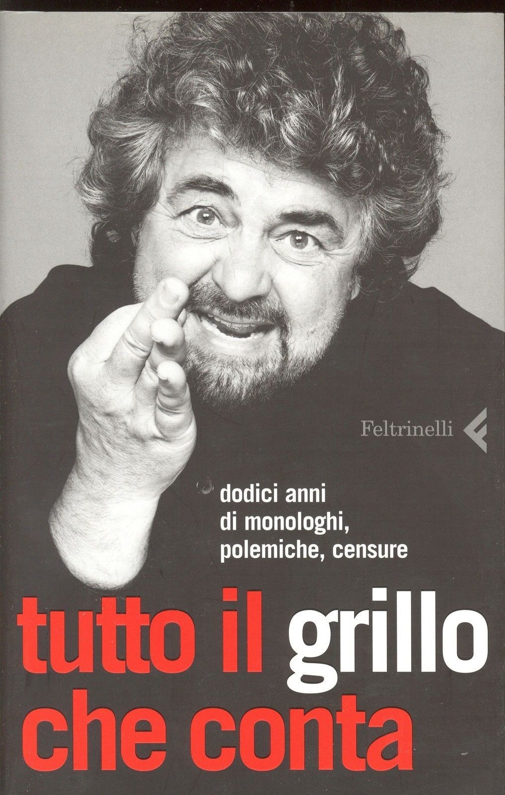 TUTTO IL GRILLO CHE CONTA - DODICI ANNI DI MONOLOGHI, POLEMICHE, CENSURE