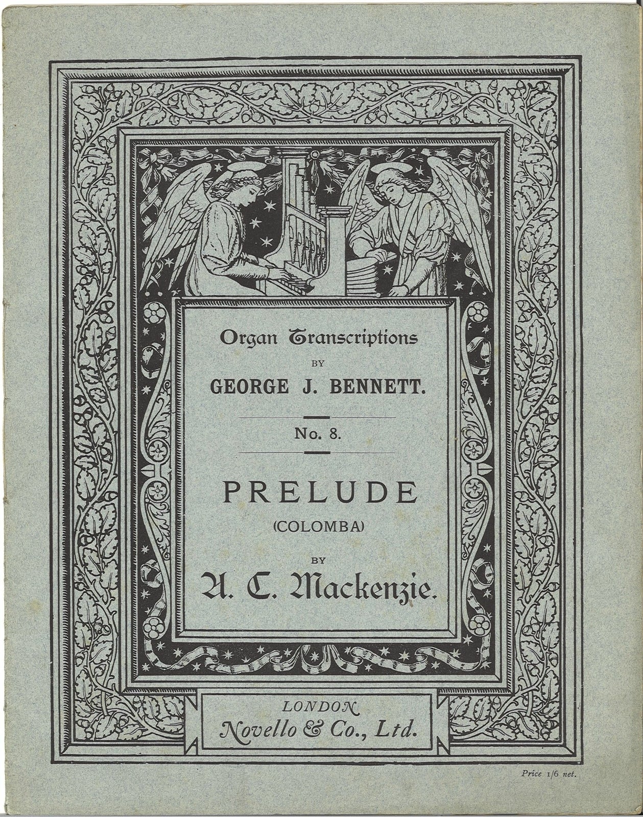 PRELUDE TO COLOMBA - ALEXANDER CAMPBELL MACKENZIE - SPARTITO-SHEET MUSIC