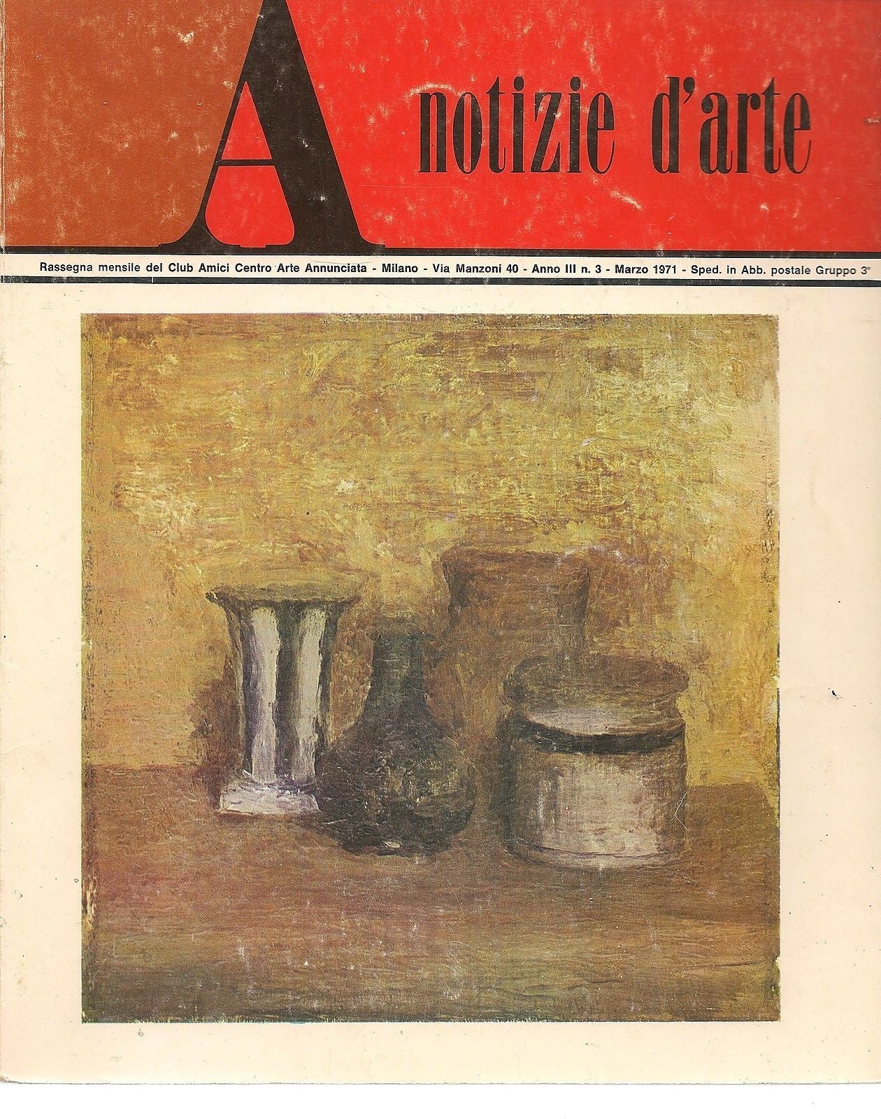NOTIZIE D'ARTE MARZO 1971 - AA.VV.