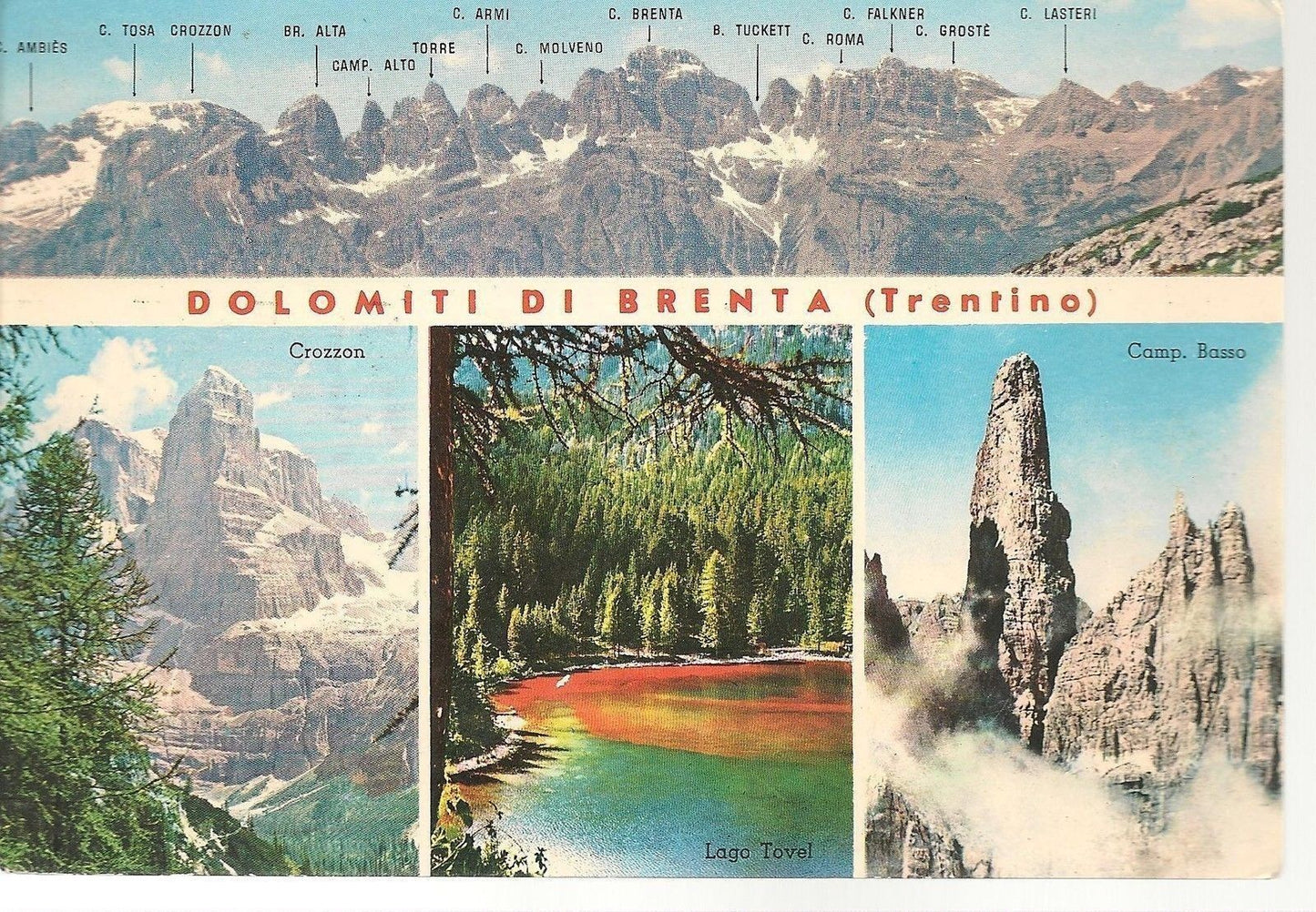DOLOMITI DEL BRENTA - 4 VEDUTE - V1978