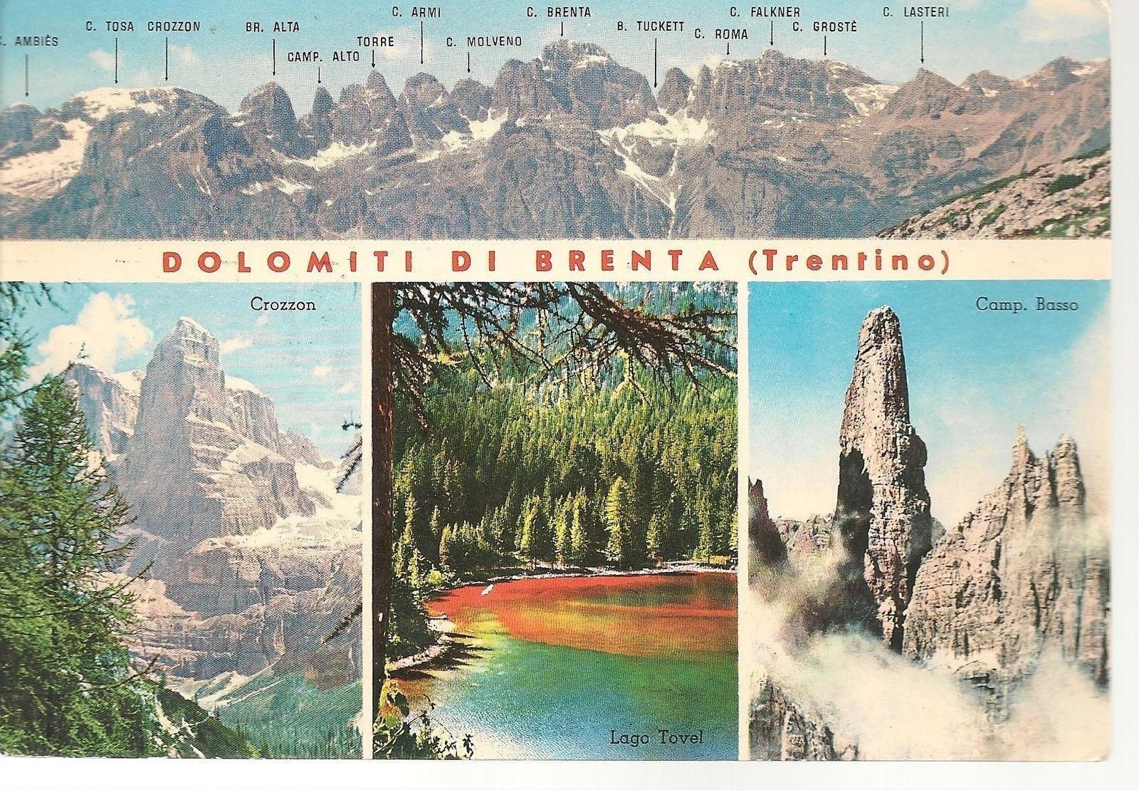 DOLOMITI DEL BRENTA - 4 VEDUTE - V1978
