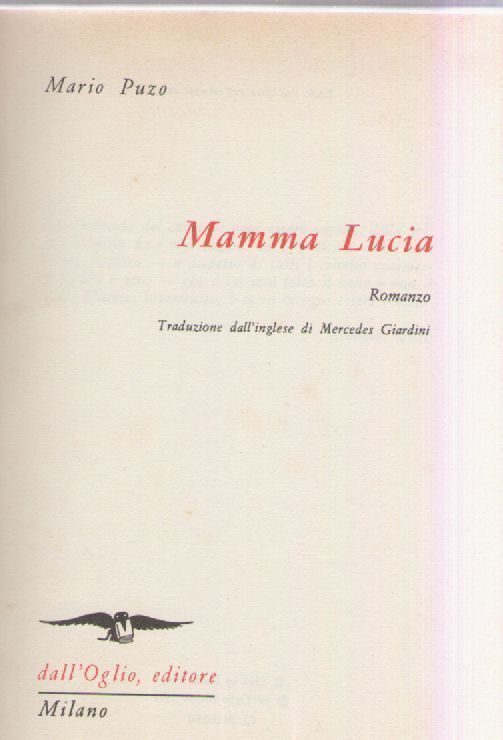 MAMMA LUCIA - MARIO PUZO