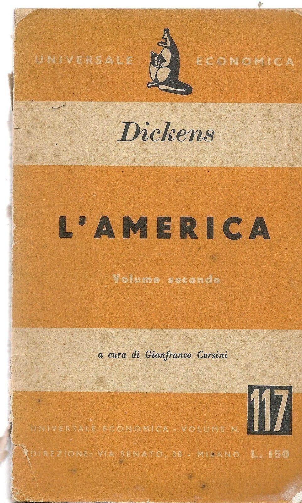 L'AMERICA  Vol. 2° - C. DICKENS (cur. Gianfranco Co