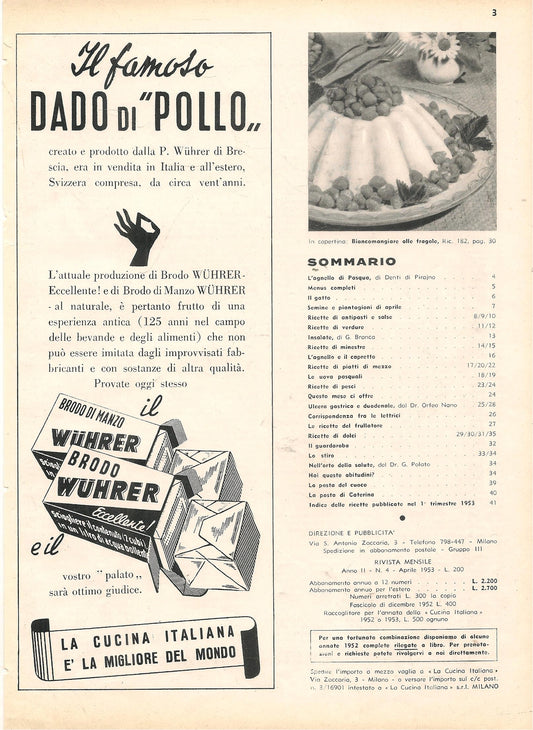DADO DI POLLO - BRODO DI MANZO WUHRER - ADVERTISING