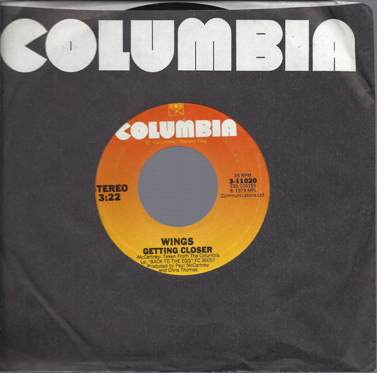 GETTING CLOSER - SPIN IT ON - WINGS