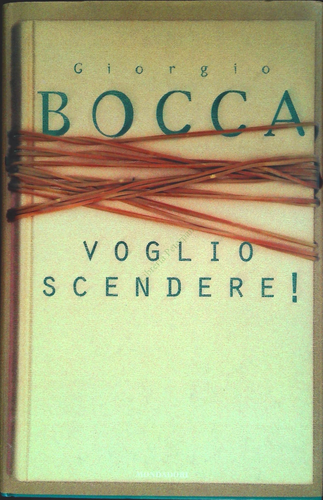 VOGLIO SCENDERE - GIORGIO BOCCA