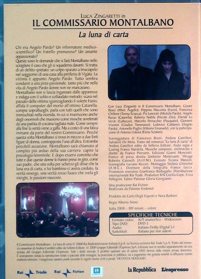 LA LUNA DI CARTA. IL COMMISSARIO MONTALBANO - DVD