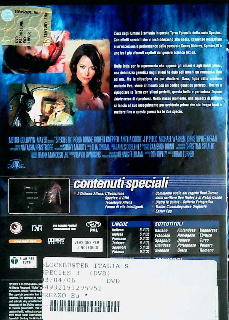 SPECIES III - DVD
