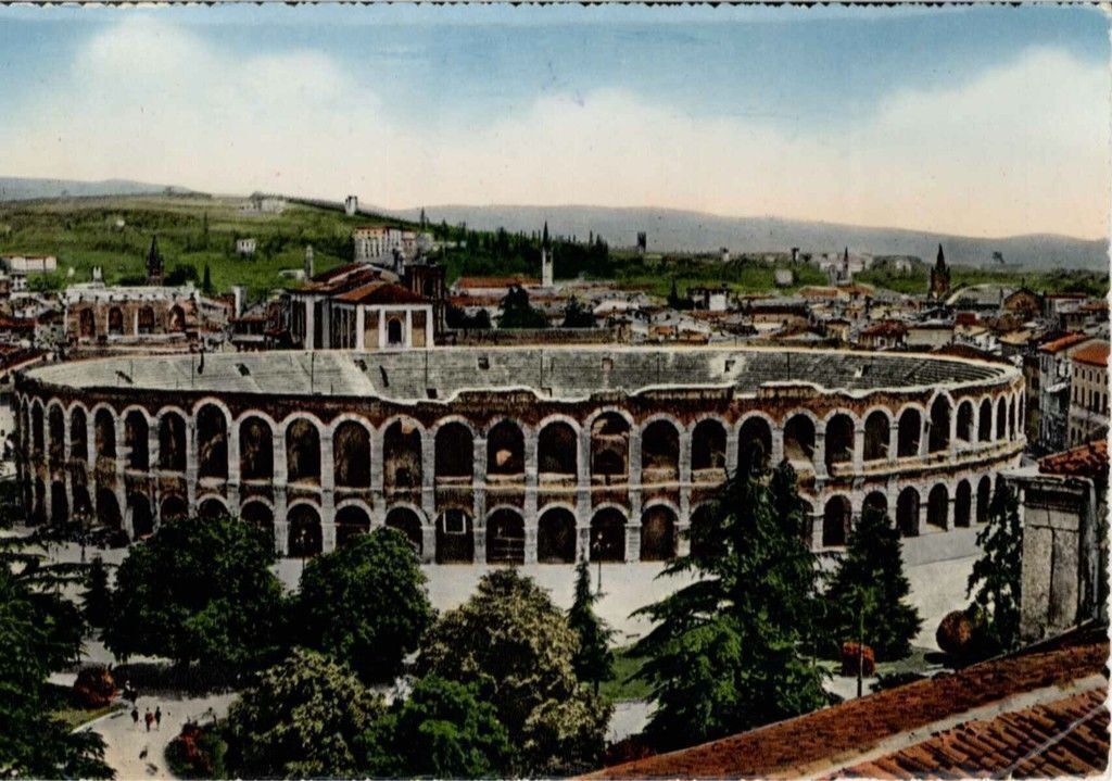 VERONA - ARENA - 1955 - ACQUARELLO