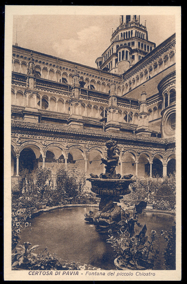 PAVIA - LA CERTOSA - FONTANA DEL PICCOLO CHIOSTRO - VIB1931