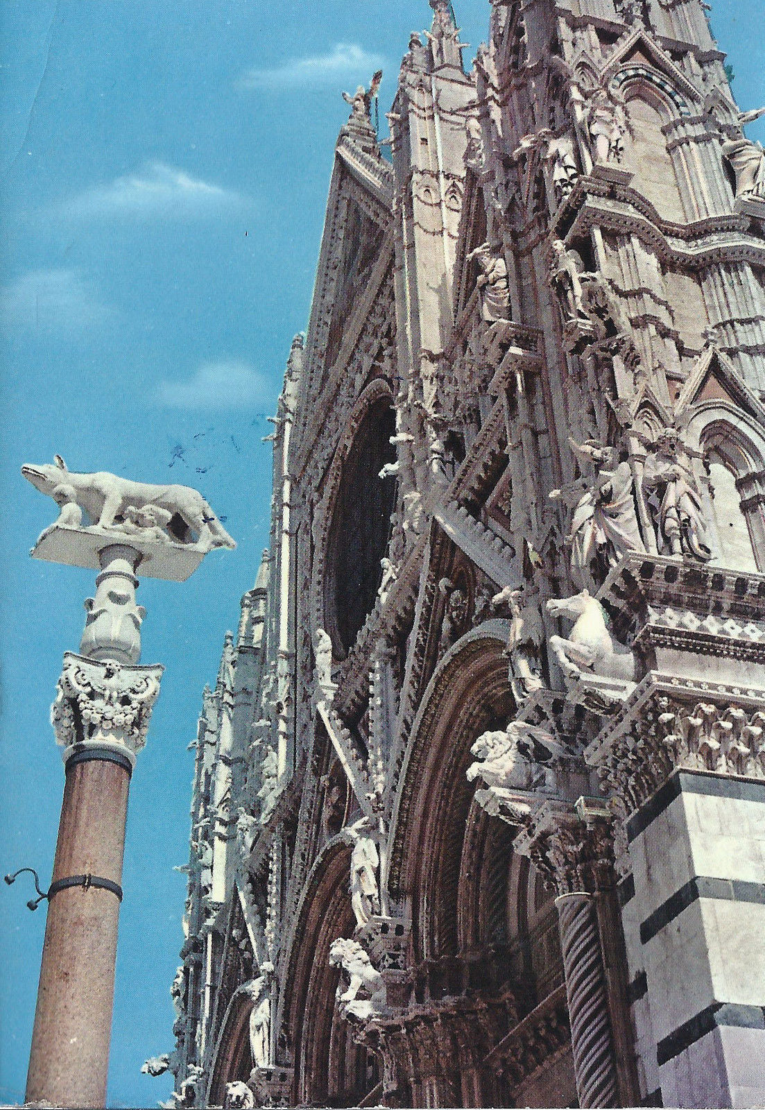 SIENA - FACCIATA DELLA CATTEDRALE - PARTICOLARE - V1964