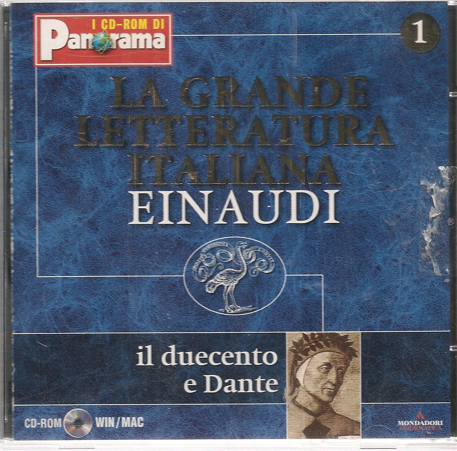 LA GRANDE LETTERATURA ITALIANA EINAUDI - 1 IL DUECENTO DI DANTE - CD-ROM