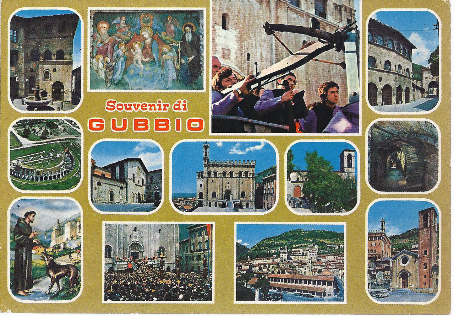 GUBBIO - SOUVENIR - VEDUTINE VARIE - V 1978 - FG