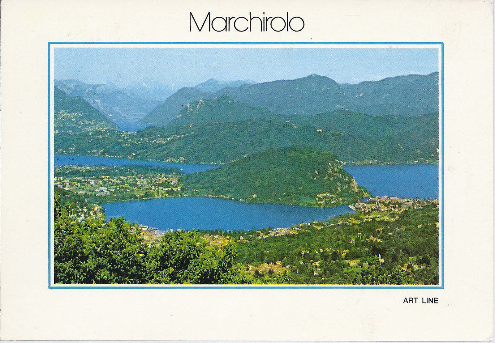 MARCHIROLO - PANORAMA - SULLO SFONDO IL LAGO DI LUGANO - V 1