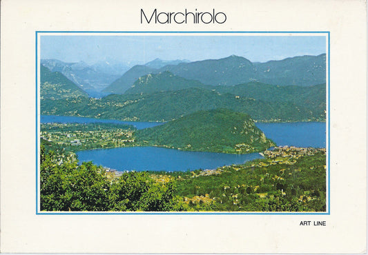 MARCHIROLO - PANORAMA - SULLO SFONDO IL LAGO DI LUGANO - V 1