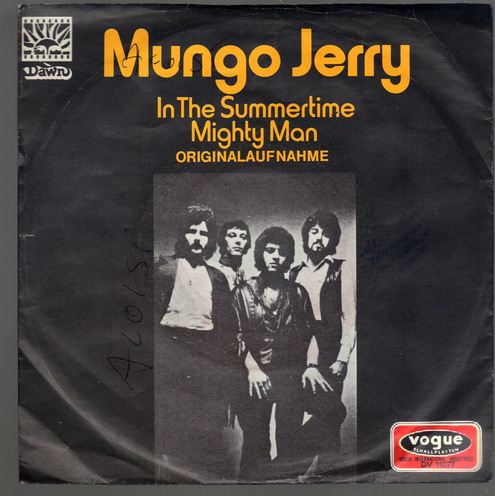 IN THE SUMMERTIME - MIGHTY MAN - MUNGO JERRY - Made in Germany