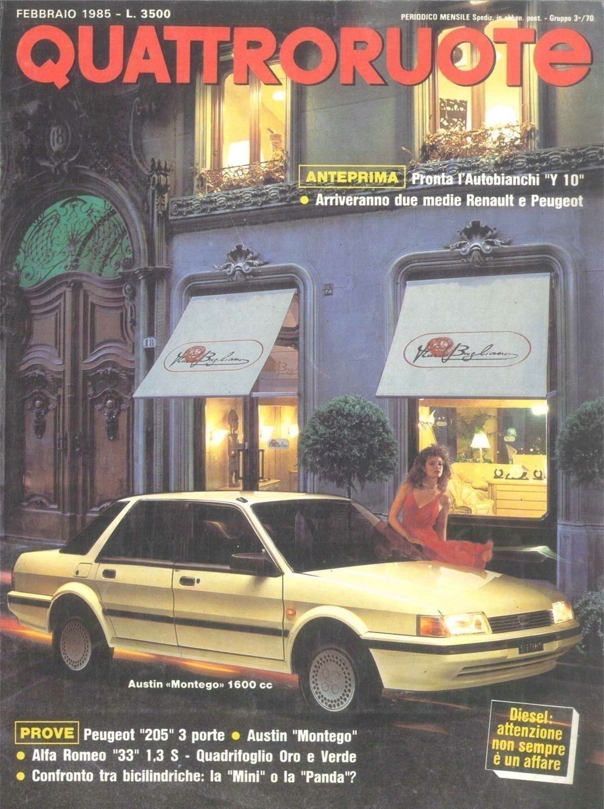 QUATTRORUOTE N 352 - FEBBRAIO 1985