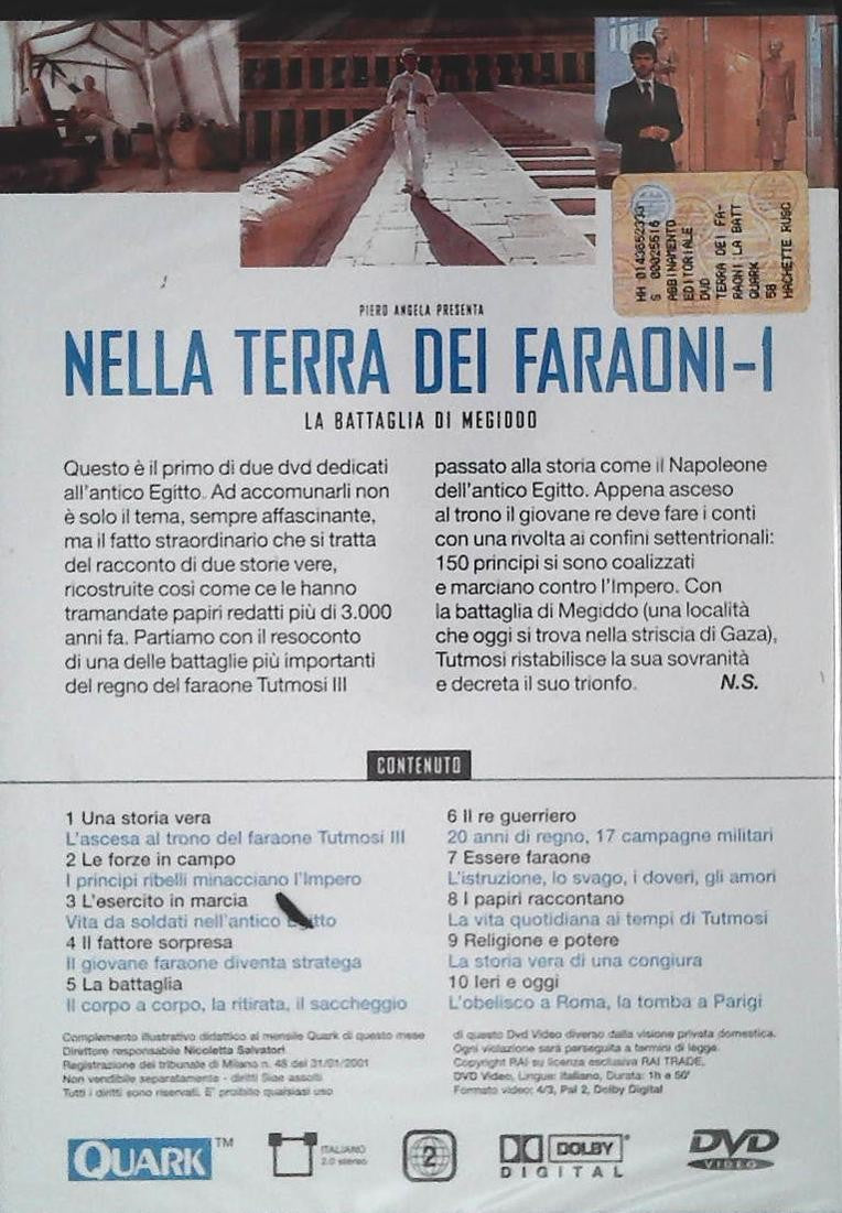 NELLA TERRA DEI FARAONI. LA BATTAGLIA DI MEGIDDO - QUARK - DVD
