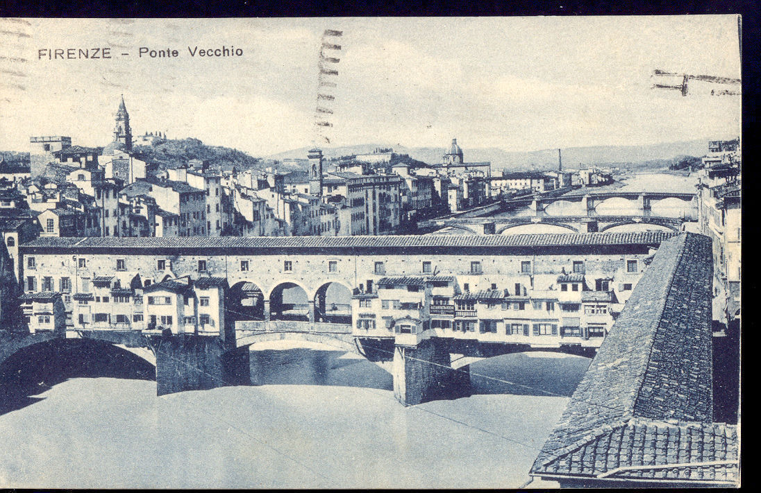 FIRENZE - PONTE VECCHIO - V1922