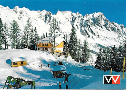 COURMAYEUR - ENTREVES - ARRIVO FUNIVIA VAL VENY A PRE PASCAL - CHETIF - V1975
