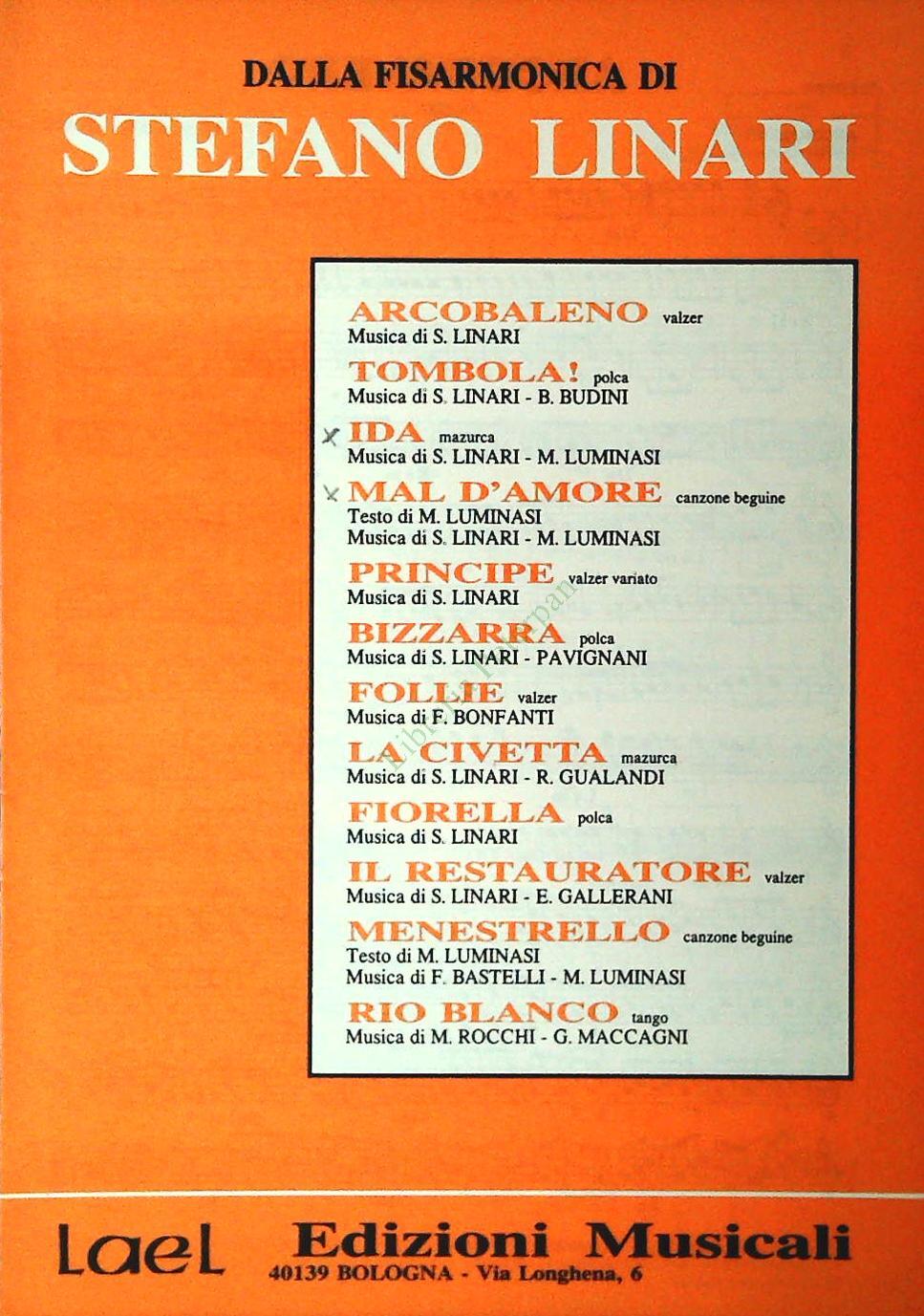 STEFANO LINARI - 12 BRANI FISARMONICA - SPARTITO-SHEET MUSIC