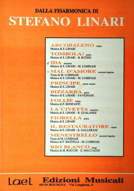 STEFANO LINARI - 12 BRANI FISARMONICA - SPARTITO-SHEET MUSIC