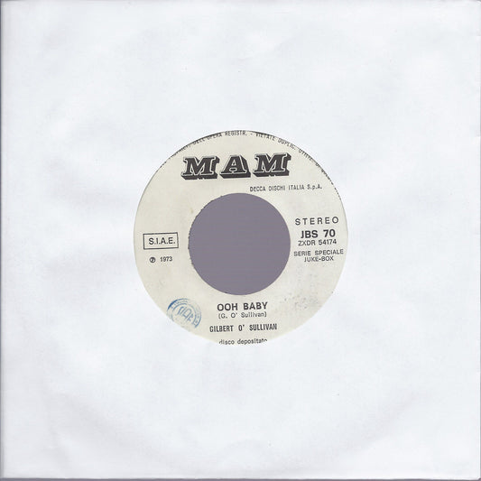 OOH BABY # GILBERT O' SULLIVAN -- LOVE AND HAPPINESS # AL GREEN - Ediz. Juke Box