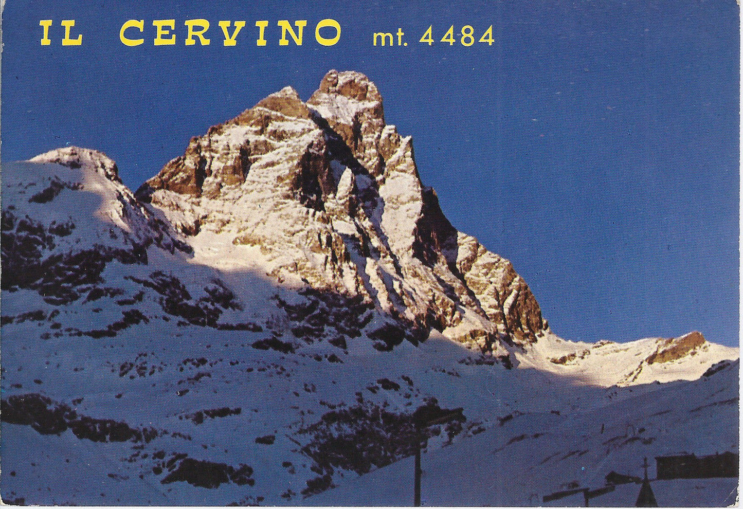 VALLE D'AOSTA - IL MONTE CERVINO AL TRAMONTO - V 1968 -
