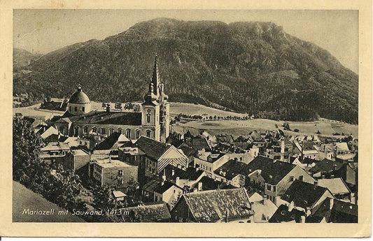 MARIAZELL MIT SAUWAND - PANORAMA - 1951