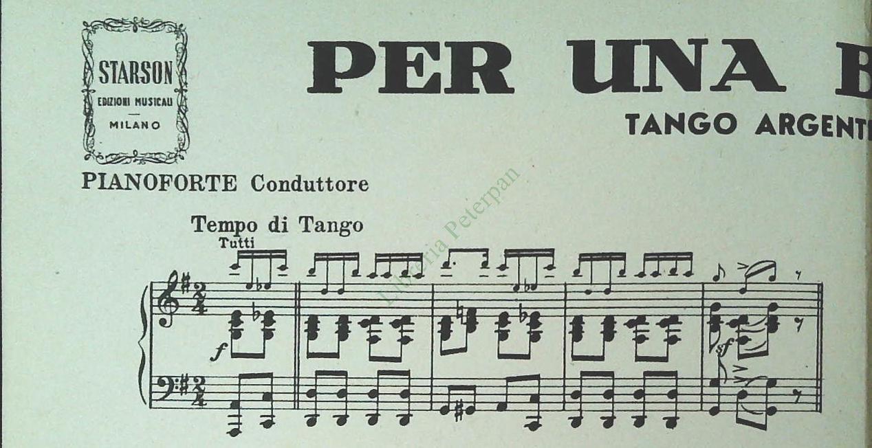 RICORDI ANCORA? tango samba - PER UNA BICLETTA. tango grottesco - SPARTITO