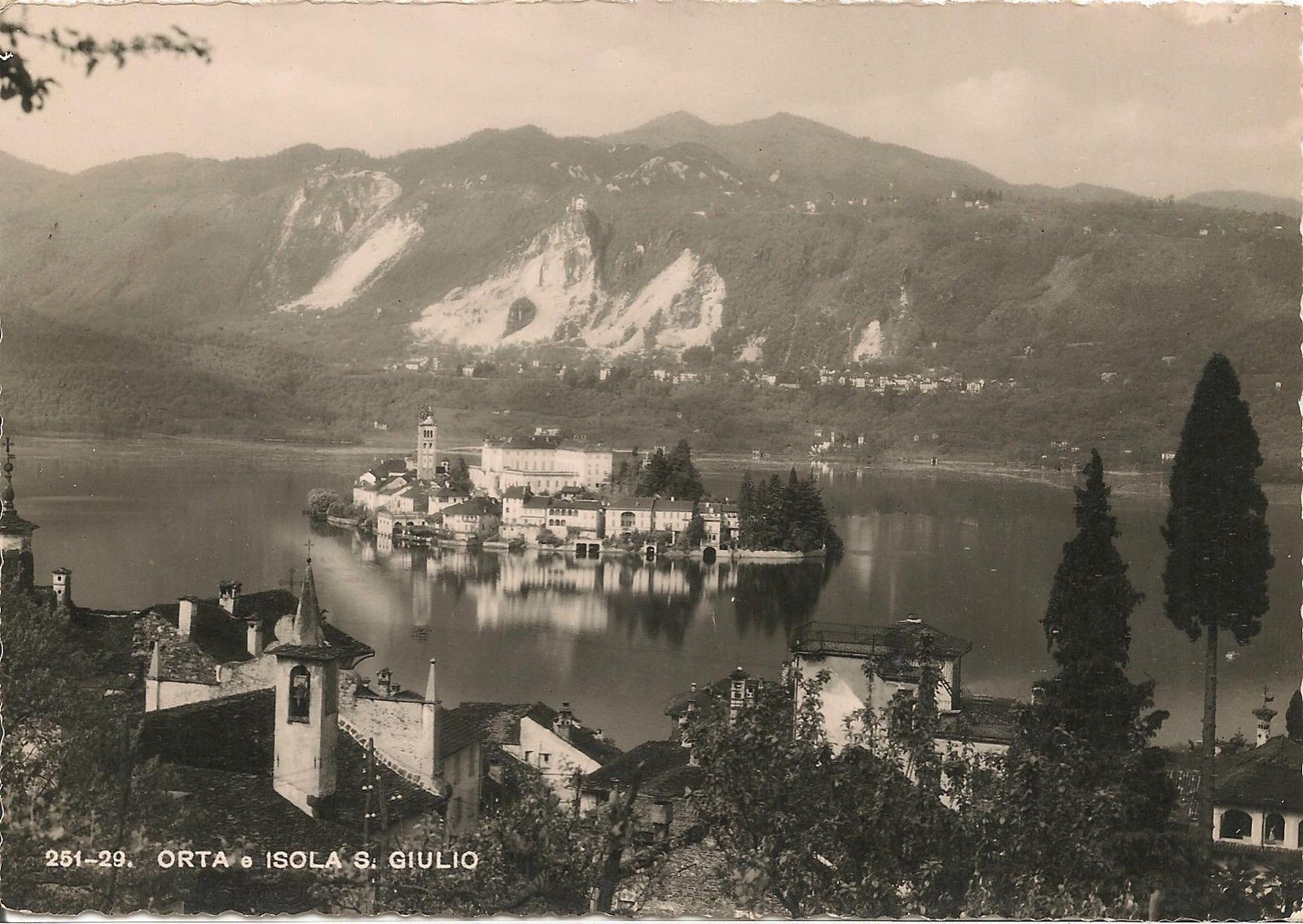 ORTA E ISOLA S. GIULIO - PANORAMA - V1948
