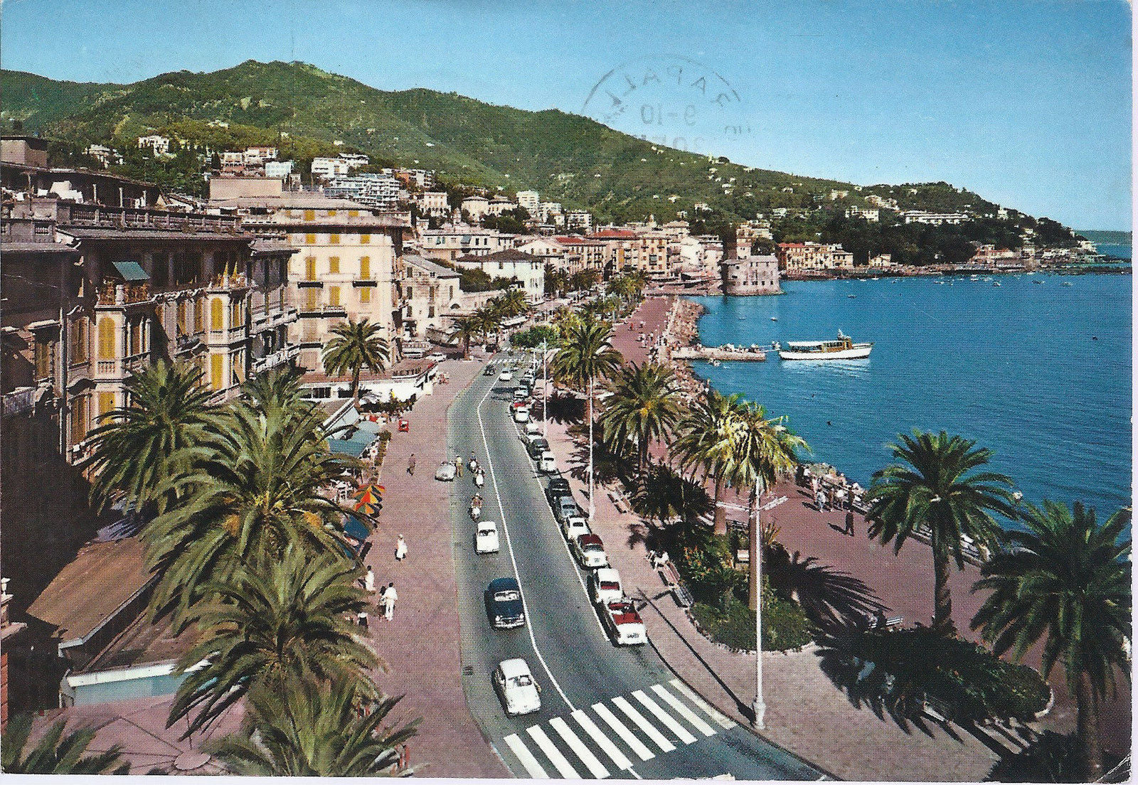 RAPALLO - VISTA PANORAMICA DEL LUNGOMARE - V 1970 - FG