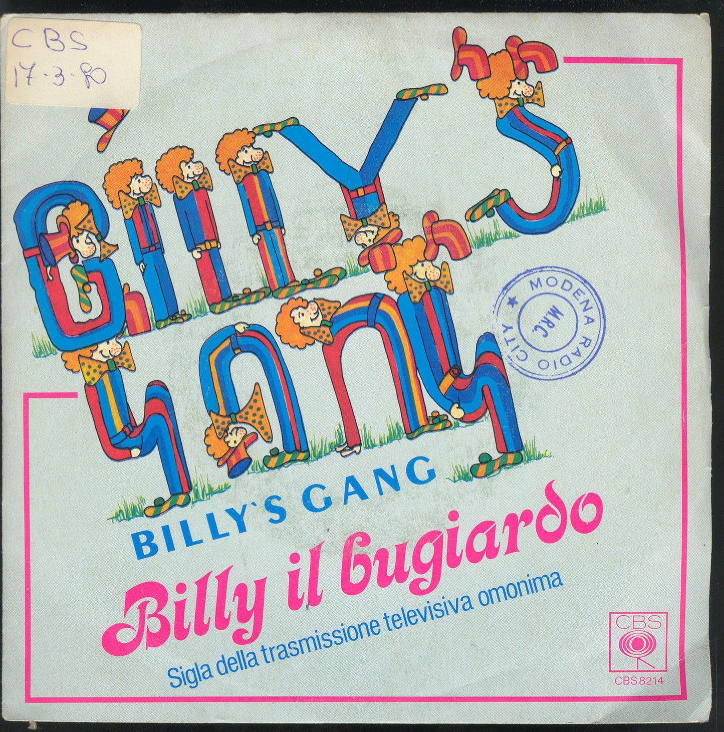 BILLY IL BUGIARDO  vocal - instrumental # BILLY'S GANG