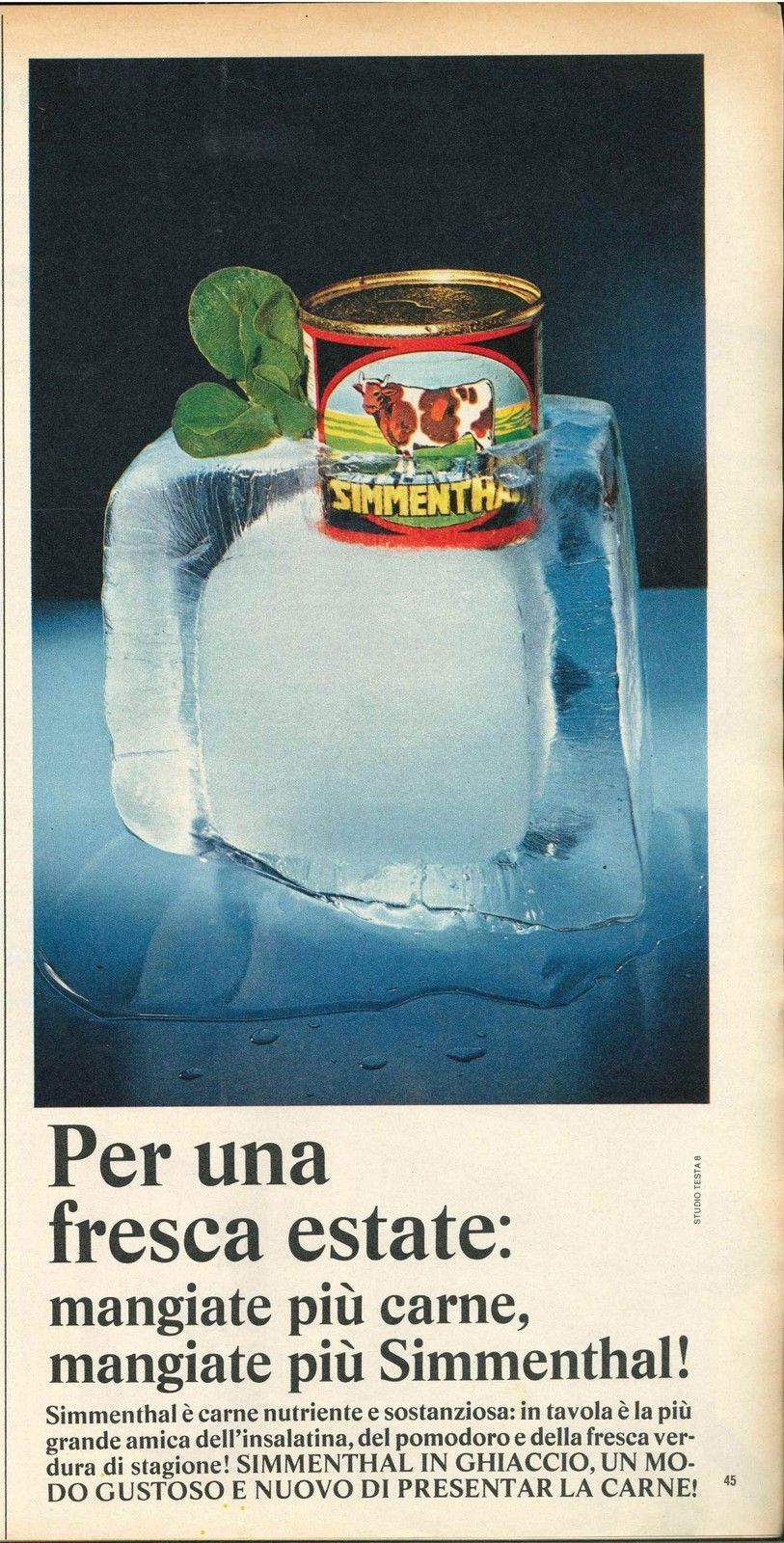 SIMMENTHAL PER UNA FRESCA ESTATE - ADVERTISING