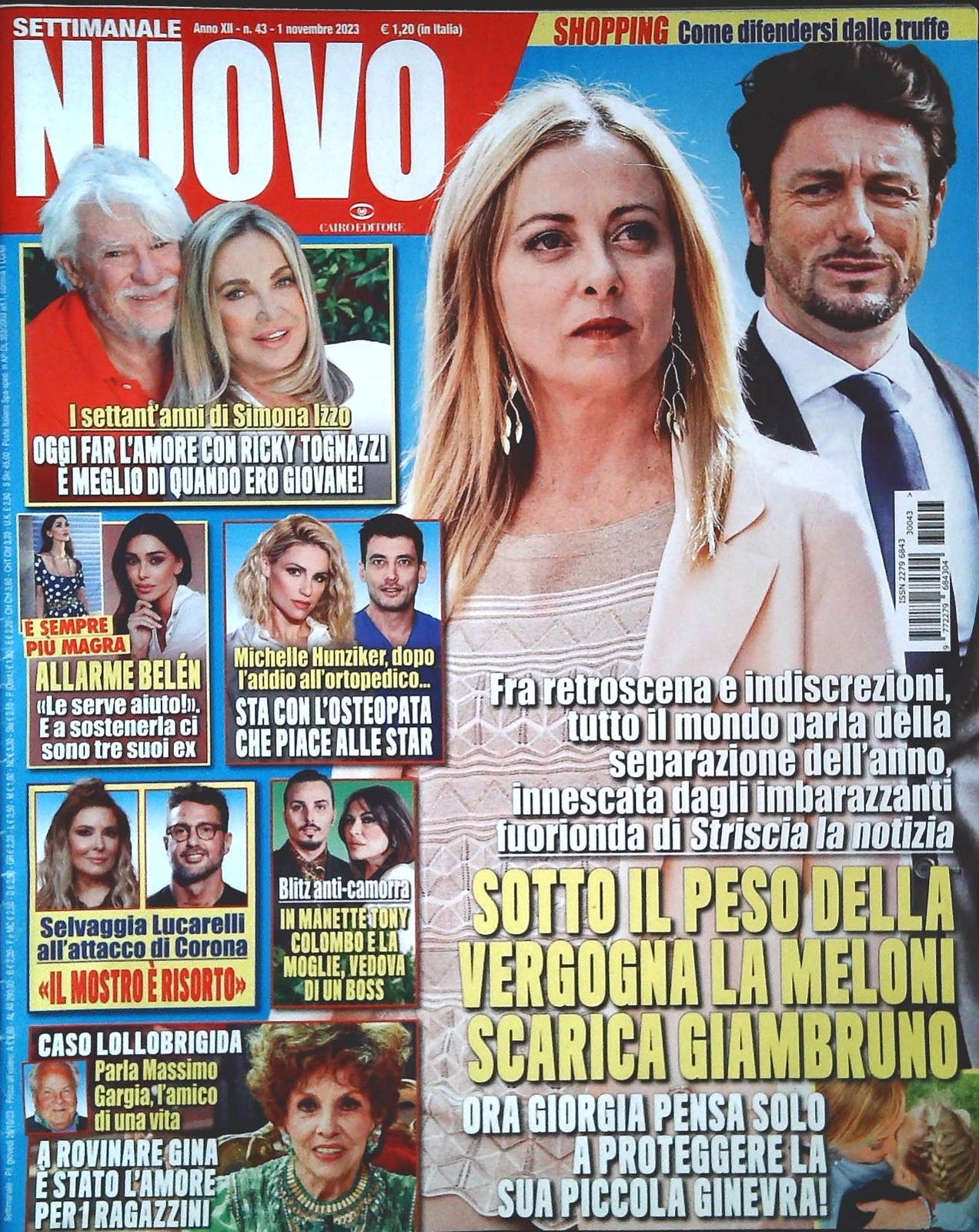 SETTIMANALE NUOVO - NOVEMBRE 2023 - MELONI-GIAMBRUNO-SIMONA IZZO-LOLLOBRIGIDA