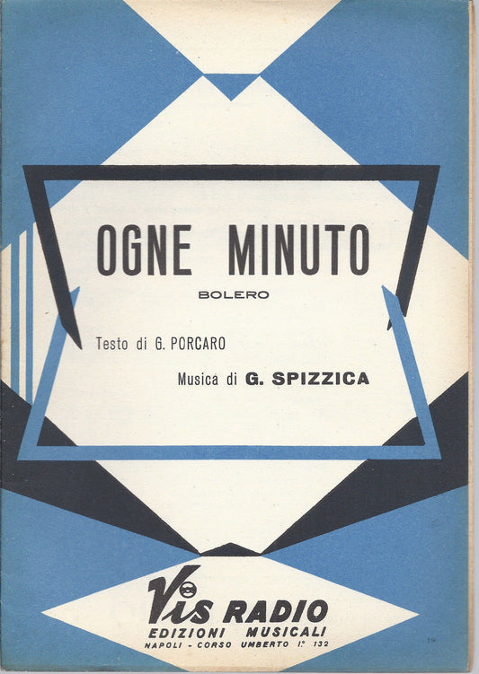 OGNE MINUTO   G. Spizzica -- DON PEDRITO BAFFO 'E FIERRO   L. Vinci # SPARTITO