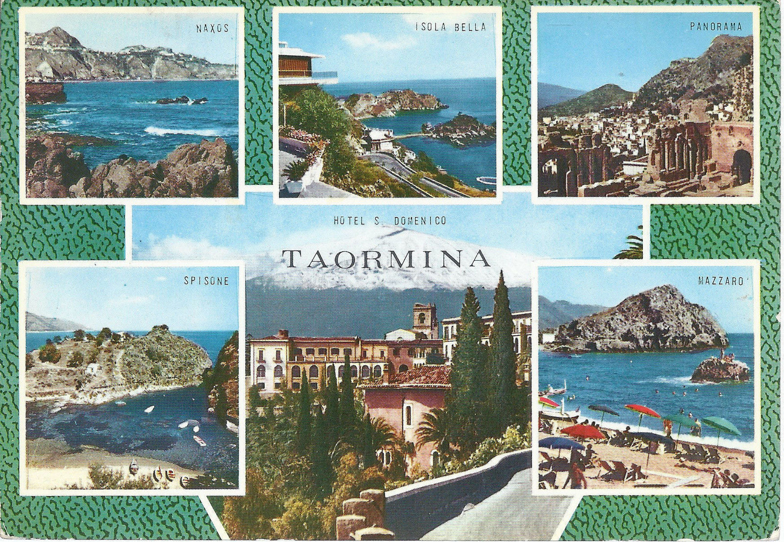 TAORMINA - 6 VEDUTE - V 1966 - FG