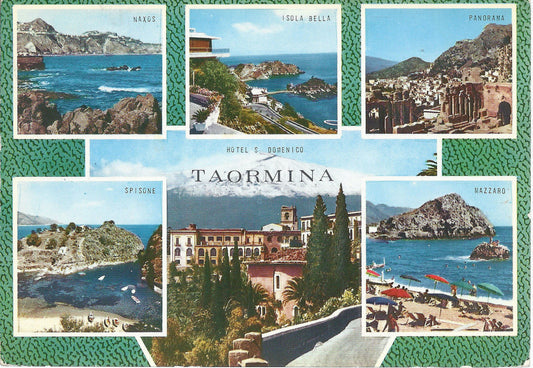 TAORMINA - 6 VEDUTE - V 1966 - FG